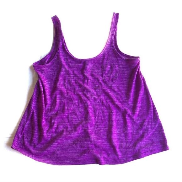 636 - 2/$10 ❤️❤️❤️ EXPRESS BASIC PURPLE POCKET TANK - Picture 1 of 4